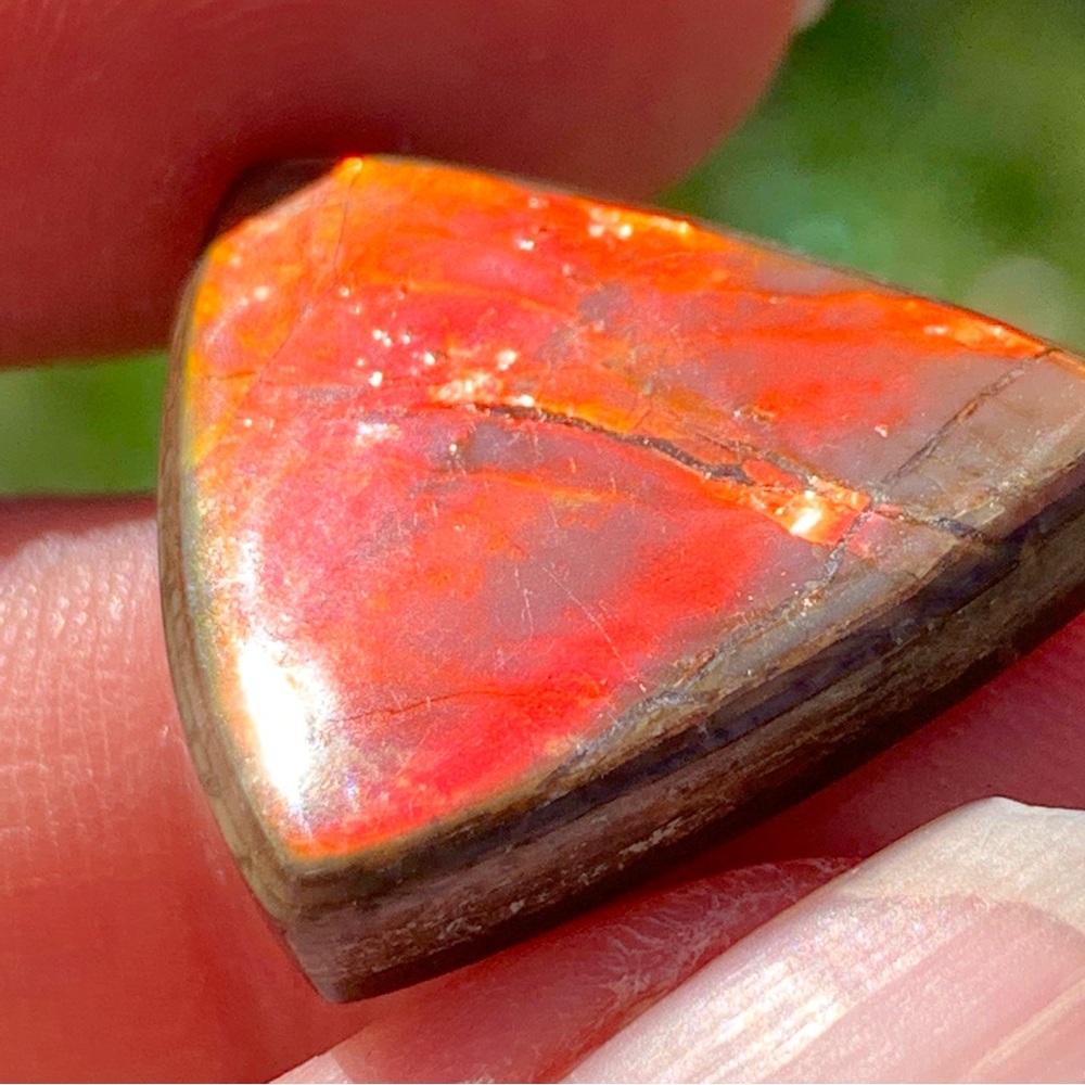 19.04cts Natural Canadian Ammolite Stone - Picture 11 of 17